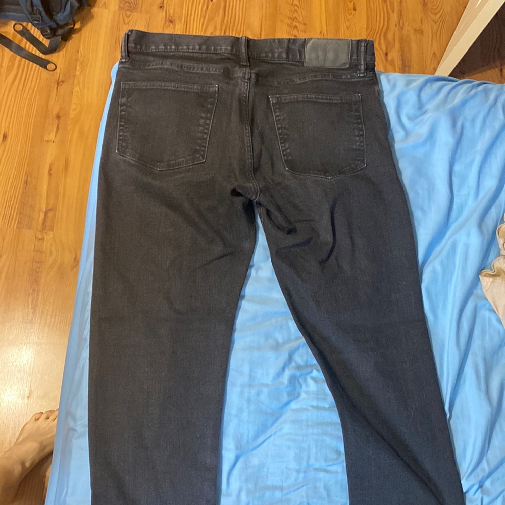 Gap Black Athletic Taper Jeans